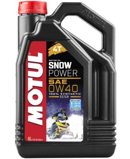Ulei de motor sintetic 4T MOTUL SNOWPOWER 0W40 - 4 litri